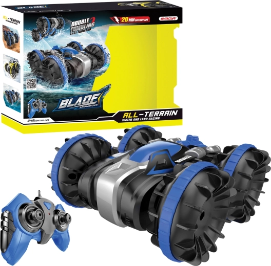 RC amfibię 1:18 – niebieskie