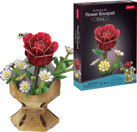 CubicFun puzzle 3D bukiet róż 120 elementów