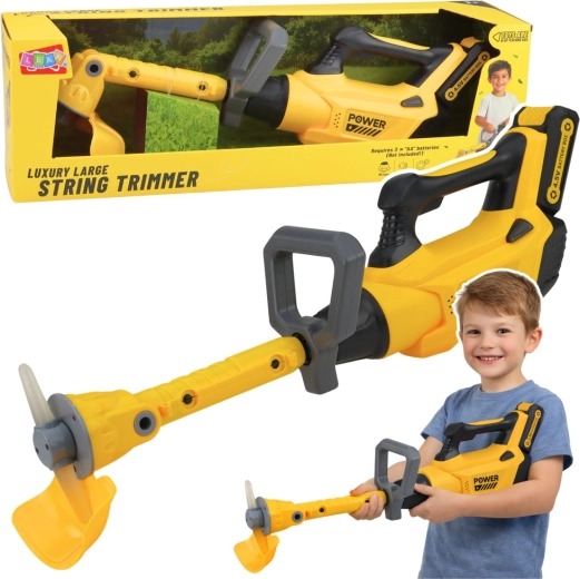 Dziecięca ogrodowa podkaszarka z dźwiękami i światłami – żółta