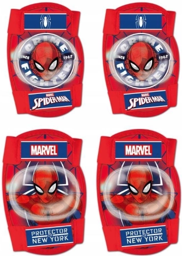 Zestaw ochraniaczy na kolana i łokcie Spiderman (Seven) - 4 szt.