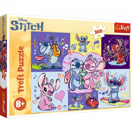 Puzzle 300 elementów – Disney Lilo & Stitch: Szalony Stitch