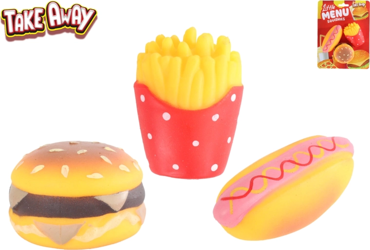 Rozciągliwe mini zabawki fast food Take Away (6 szt.)