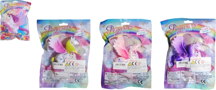 Plastikowy jednorożec z grzebieniem - 1 sztuka