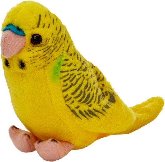 Żółta papużka falista pluszowa 13 cm