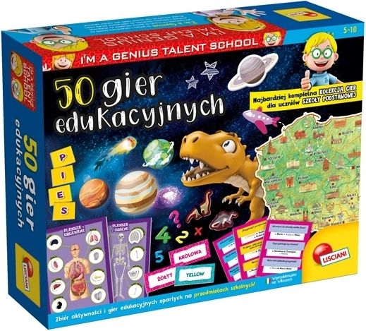 Lisciani I’m a Genius: 50 gier edukacyjnych