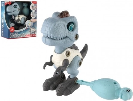 Dinozaur do skręcania ze światłem i dźwiękiem, 12 cm