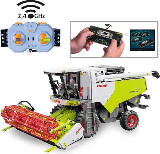 CaDA Claas Dominator 370 zestaw konstrukcyjny kombajnu sterowanego zdalnie 1:18