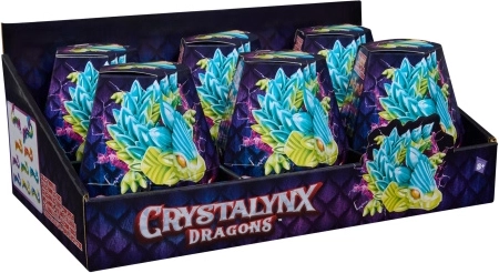 SPIN Crystalynx Dragons mały krystaliczny smok w ozdobnym jajku - 1 sztuka