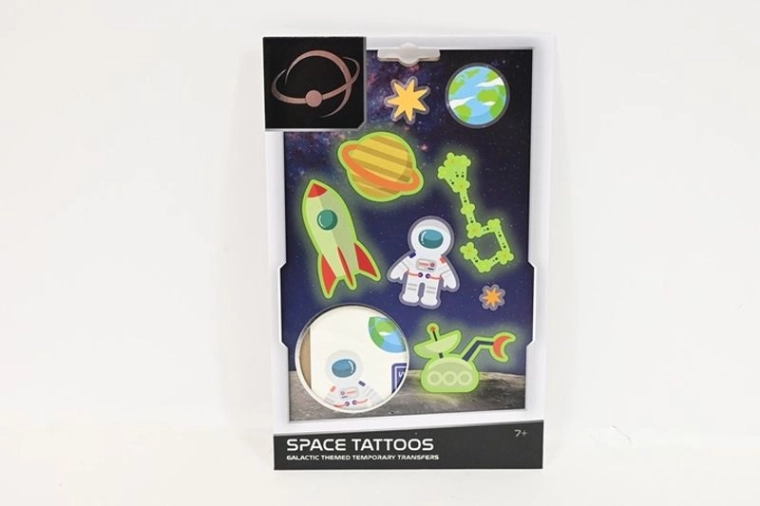 Tymczasowe tatuaże NASA – zestaw kosmiczny