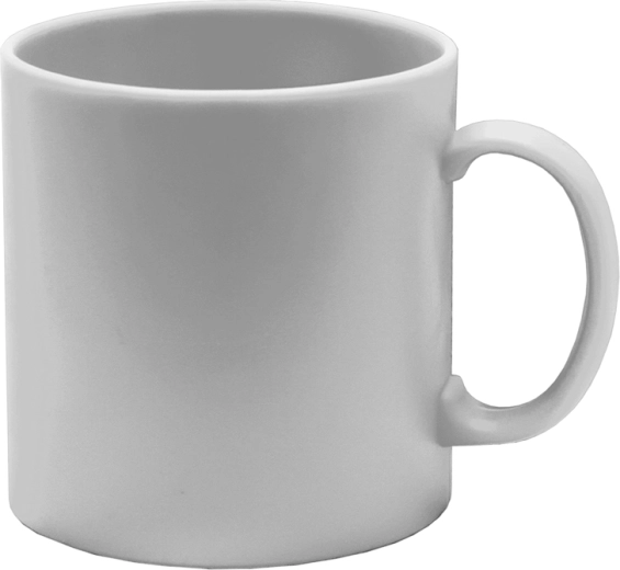 Duży gładki plastikowy kubek 350 ml – mix kolorów