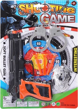 Policyjny zestaw z pistoletem dla dzieci 20,5 cm