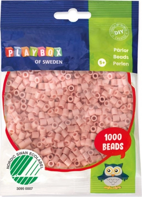 Koraliki do zaprasowywania PLAYBOX – brzoskwiniowe i cieliste, 1000 szt.