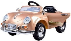Stylowy retro elektryczny samochodzik z 2 silnikami 12 V i zdalnym sterowaniem – Lakierowana