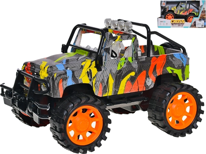 Jeep Graffiti 1:14 plastikowy model terenowy z napędem na sprężynę