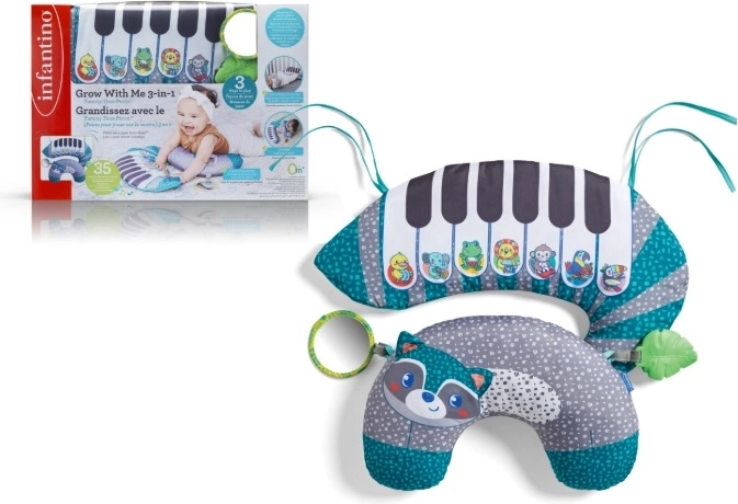 Miękkie pianinko Infantino z poduszką Grow With Me 3 w 1
