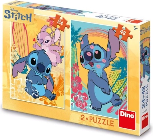 Zakochany STITCH puzzle dla dzieci 24 i 48 elementów