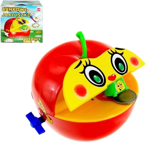 Skarbonka jabłuszko z automatycznym wkładaniem monet