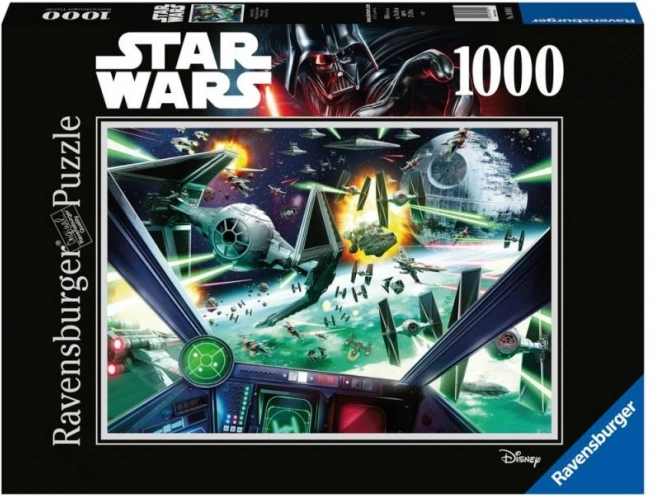 Ravensburger puzzle Star Wars: kokpit X-Winga 1000 elementów