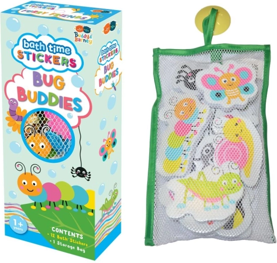 Buddy & Barney Życie robaków – zestaw naklejek do kąpieli dla dzieci