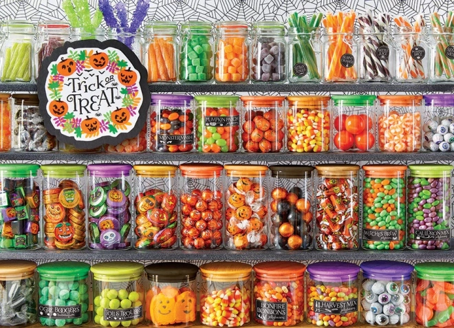 Puzzle Halloween: Cukierek albo psikus 1000 elementów od COBBLE HILL
