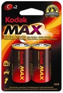 Baterie alkaliczne KODAK Alkaline Max C 1,5 V, 2 szt.