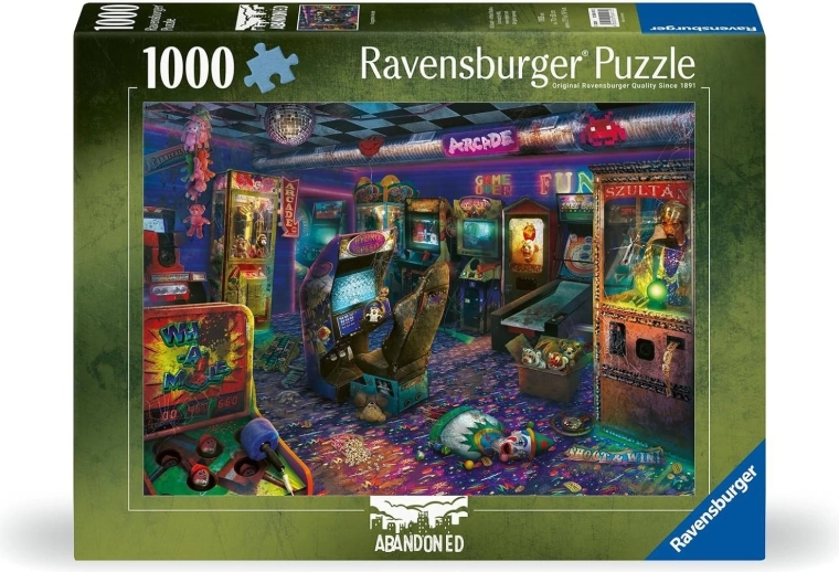 Puzzle Ravensburger Abandoned: zapomniana sala gier 1000 elementów