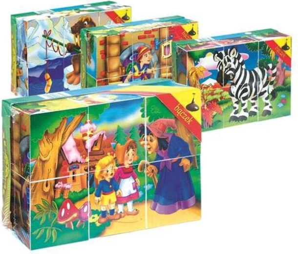 Mini puzzle obrazkowe – 6 kostek