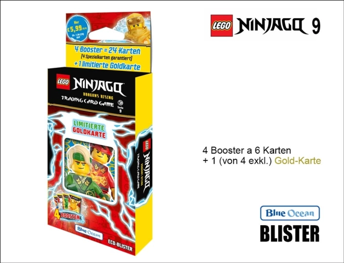 Kolekcjonerskie karty LEGO NINJAGO seria 9 – booster blister