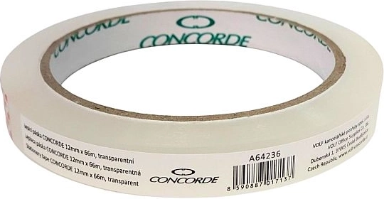 Taśma klejąca CONCORDE 12 mm × 66 m, transparentna