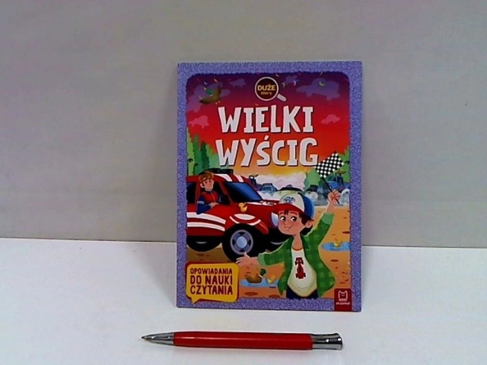 Wielki wyścig – książka dla dzieci do nauki czytania z dużą czcionką (Duże litery)