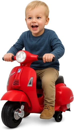 Dziecięcy skuter elektryczny Vespa Mini czerwony