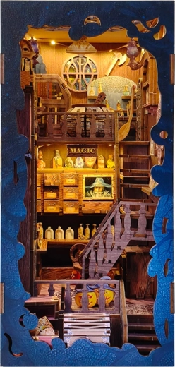 3D układanka stoper do książek – magiczna biblioteka