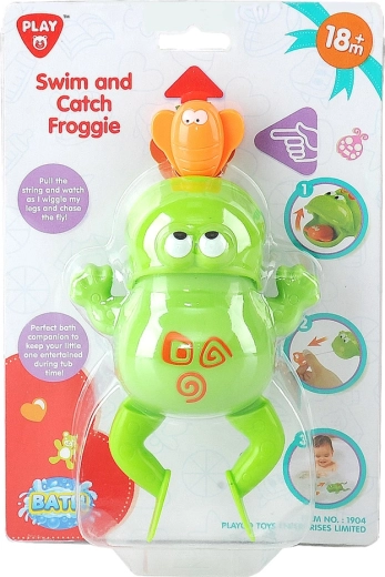 Pływająca i łapiąca żabka