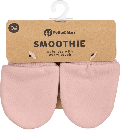Rękawiczki niemowlęce Petite&Mars Smoothie delicate pink
