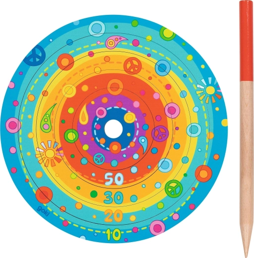 Drewniana gra w rzucanie kółkami ring toss – 1 sztuka