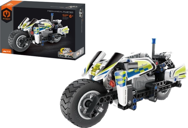 Mechanical Master zestaw konstrukcyjny policyjny motocykl 193 szt.