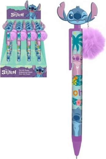 Długopis kulkowy z głową STITCH i odpinanym brelokiem
