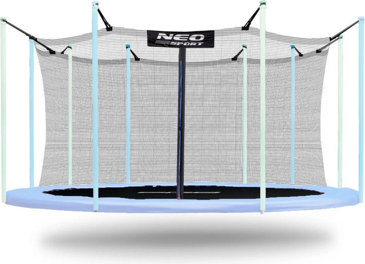 Neo-Sport wewnętrzna siatka ochronna do trampoliny 457–465 cm (15 ft) na 10 słupków