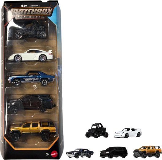 Mattel Matchbox The Movie Villain Pursuit zestaw 5 samochodzików