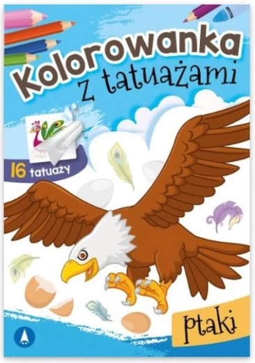 Ptakotattoo – kolorowanki i zmywalne tatuaże ptaków
