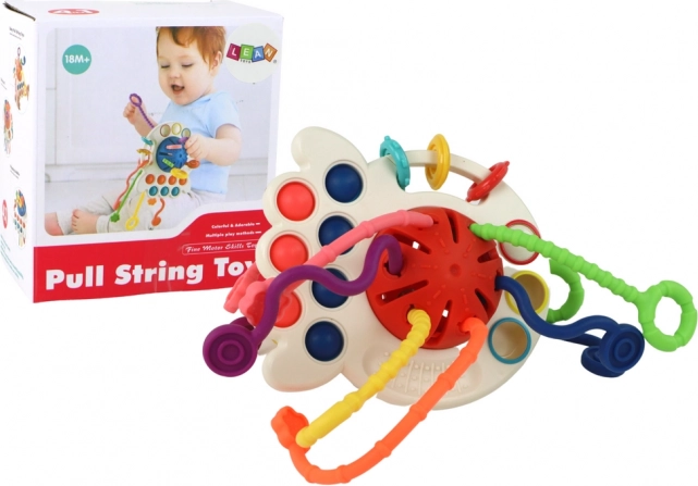 Sensoryczny gryzak dla niemowląt – kolorowa zabawka edukacyjna