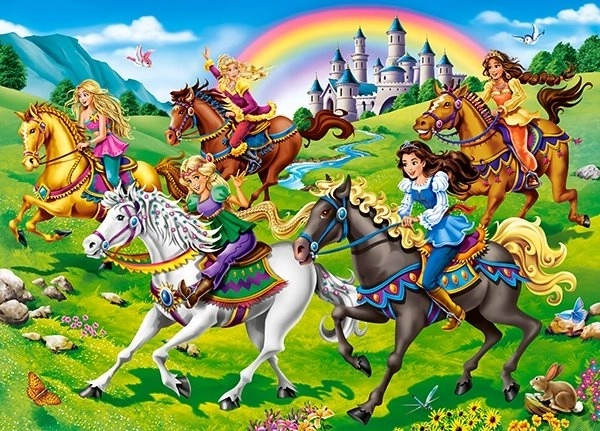 Puzzle Princess Horse Ride 260 elementów