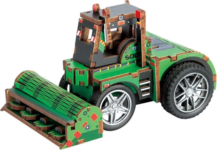 2Kids Toys 3D drewniane puzzle przestrzenne – kultywator - 1 szt.