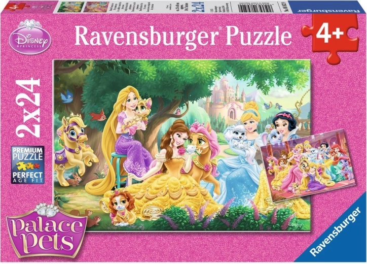 Puzzle RAVENSBURGER DISNEY księżniczki i ich pupile 2×24 elementów