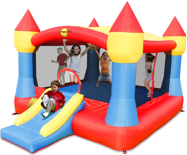 Nadmuchiwany zamek do skakania XXL z osłoną przeciwsłoneczną Happy Hop