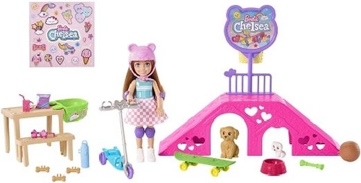 Zestaw do zabawy Barbie Chelsea skatepark