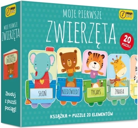 Moje pierwsze zwierzątka: Puzzle i książka