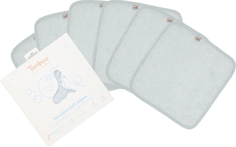 Timboo wielorazowe miękkie chusteczki riviera blue (6 szt.)