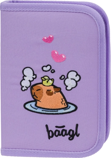 piórnik szkolny BAAGL Kapibara – jednoprzegrodowy z materiału z recyklingu