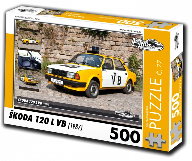 Puzzle Retro-auta Škoda 120 L VB (1987) – 500 elementów